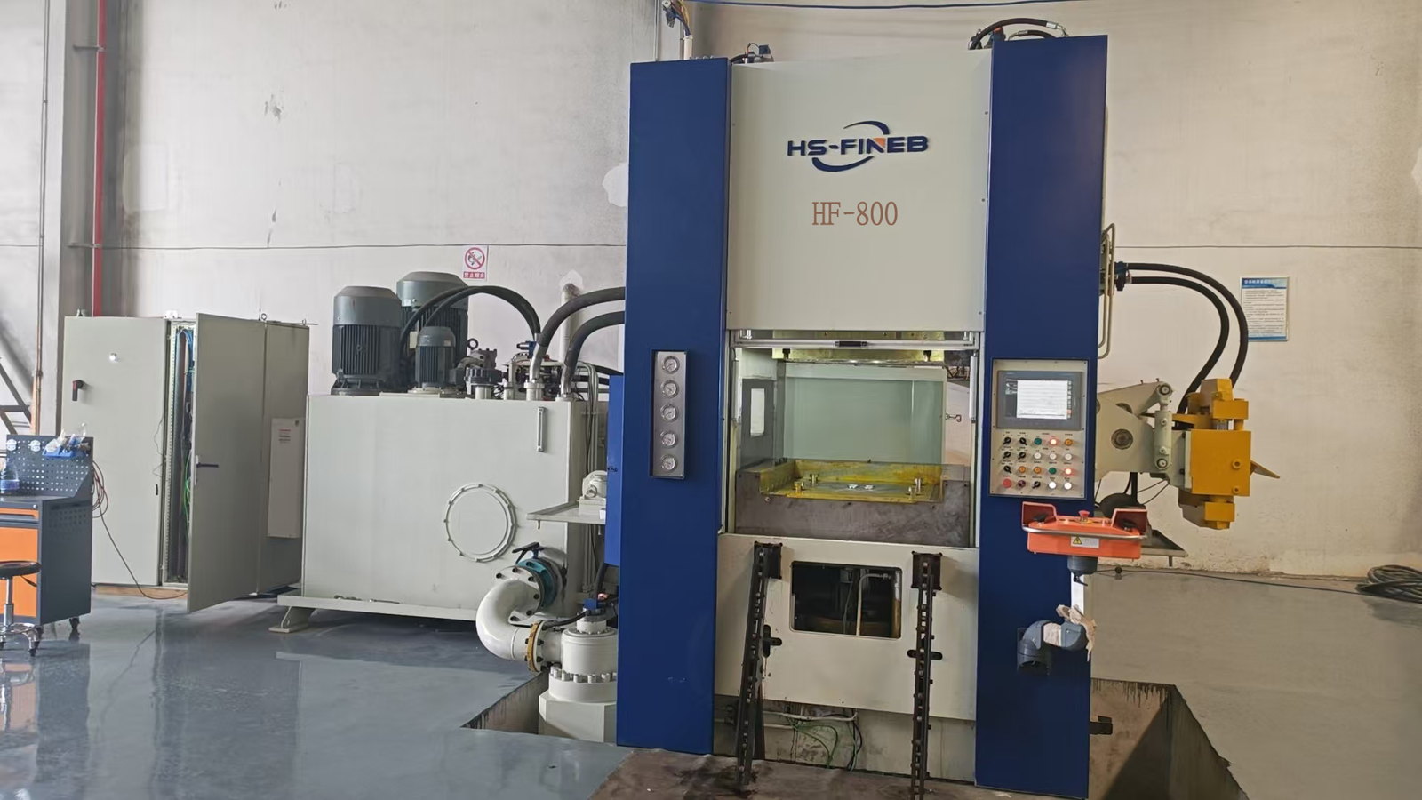 Client-supplied 800 ton fine blanking press