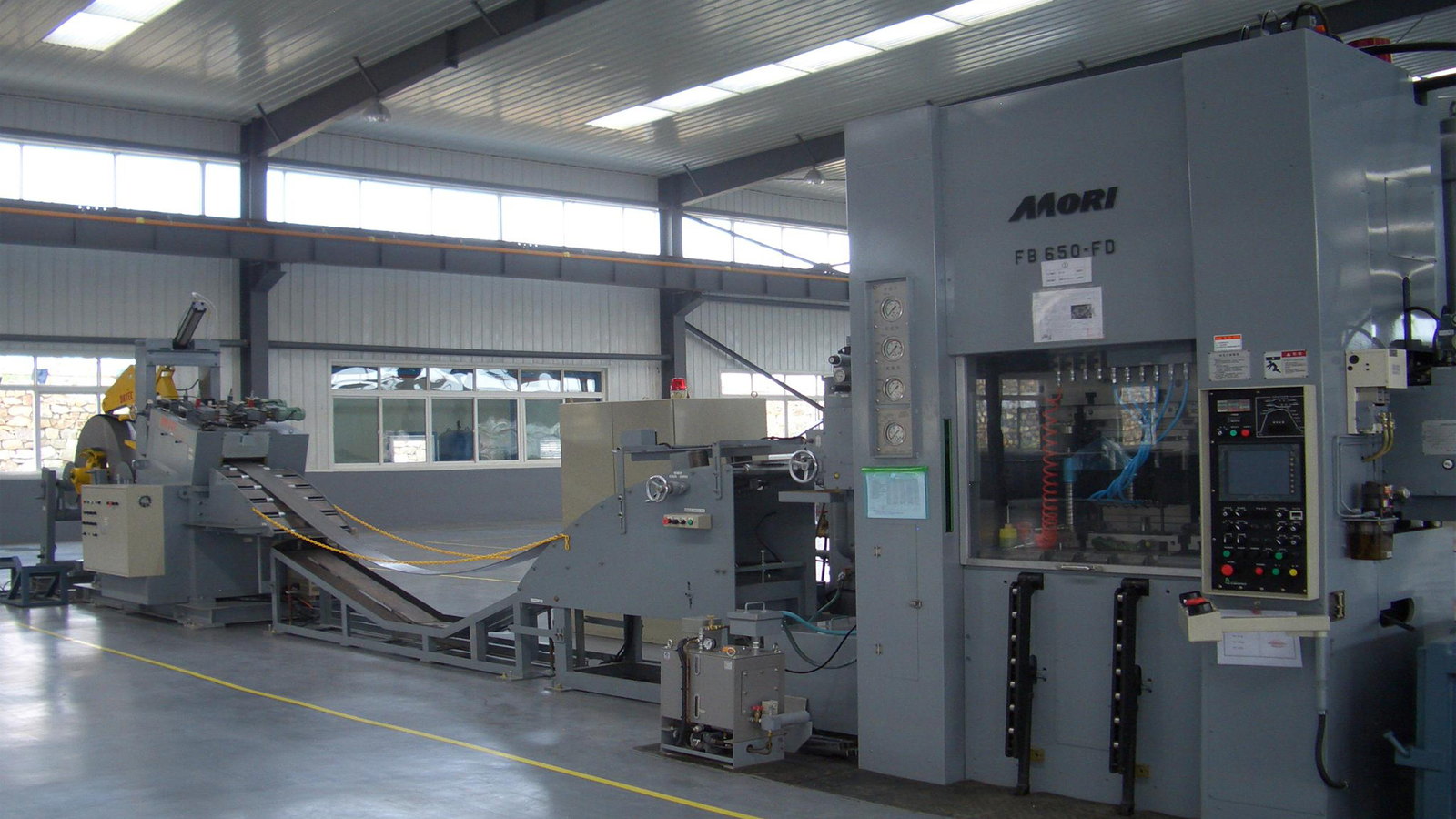 Mori fine blanking press repair work